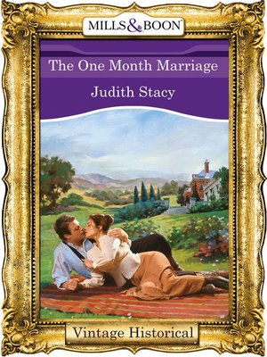 cover image of The One Month Marriage